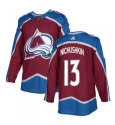 Men Colorado Avalanche #13 Valerie Nichushkin Red Stitched adidas NHL Jersey