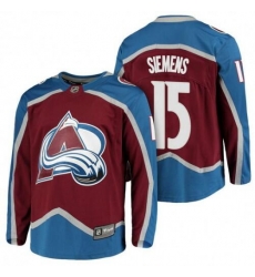 Men Colorado Avalanche 15 Duncan Siemens Red Stitched Jersey