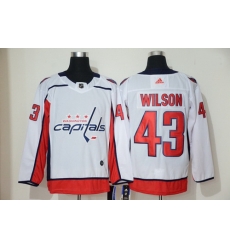 Capitals 43 Tom Wilson White Adidas Jersey