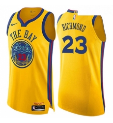 Youth Nike Golden State Warriors 23 Mitch Richmond Swingman Gold NBA Jersey City Edition