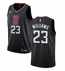 Womens Nike Los Angeles Clippers 23 Louis Williams Swingman Black Alternate NBA Jersey Statement Edition 