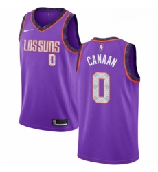 Youth Nike Phoenix Suns 0 Isaiah Canaan Swingman Purple NBA Jersey 2018 19 City Edition 