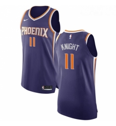 Youth Nike Phoenix Suns 11 Brandon Knight Authentic Purple Road NBA Jersey Icon Edition