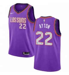 Youth Nike Phoenix Suns 22 Deandre Ayton Swingman Purple NBA Jersey 2018 19 City Edition 