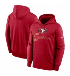 Men Nike Scarlet San Francisco 49Ers Performance Pullover Hoodie