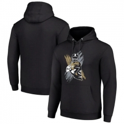 Men Starter Black New Orleans Saints Player X Fleece Pullover Hoodie