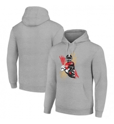 Men Starter Heather Gray San Francisco 49Ers Player X Fleece Pullover Hoodie