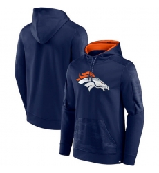 Men Denver Broncos Navy On The Ball Pullover Hoodie