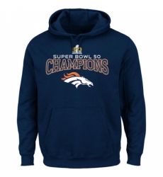 NFL Denver Broncos Majestic Super Bowl 50 Champions Choice VIII Hoodie Navy