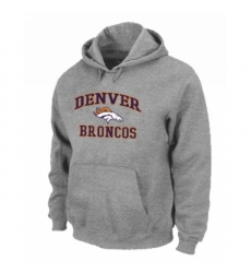 NFL Mens Nike Denver Broncos Heart Soul Pullover Hoodie Grey