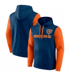 Men Fanatics Navy Chicago Bears Fleece Pullover Hoodie