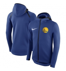 Men Golden State Warriors Nike Showtime Therma Flex Performance Full Zip Hoodie Royal