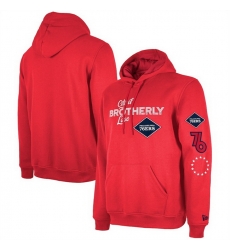 Men Philadelphia 76ers Red 2023 24 City Edition Pullover Hoodie