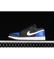 AIR JORDAN 1 LOW BLACK WHITE GAME ROYAL