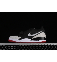 AIR JORDAN LEGACY 312 LOW BLACK GYM RED CEMENT GREY METALLIC SILVER